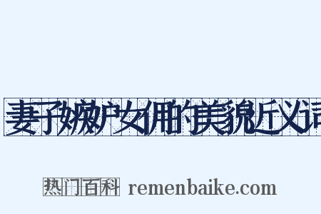 妻子嫉妒女佣的美貌近义词是什么意思的图片